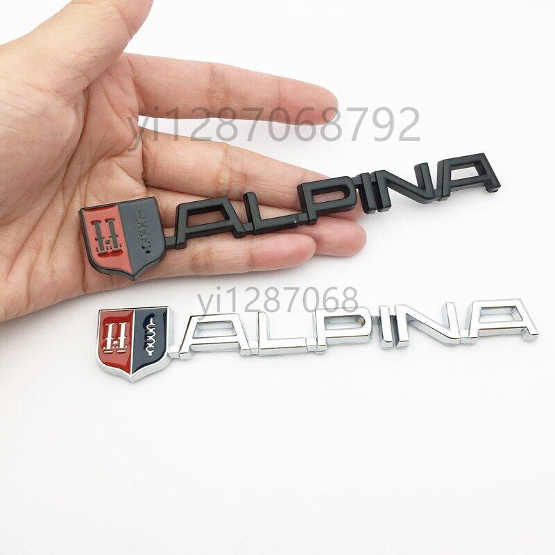 Hot New 3D Metal ALPINA Car-Styling Rear Trunk Stickers Badge For BMW