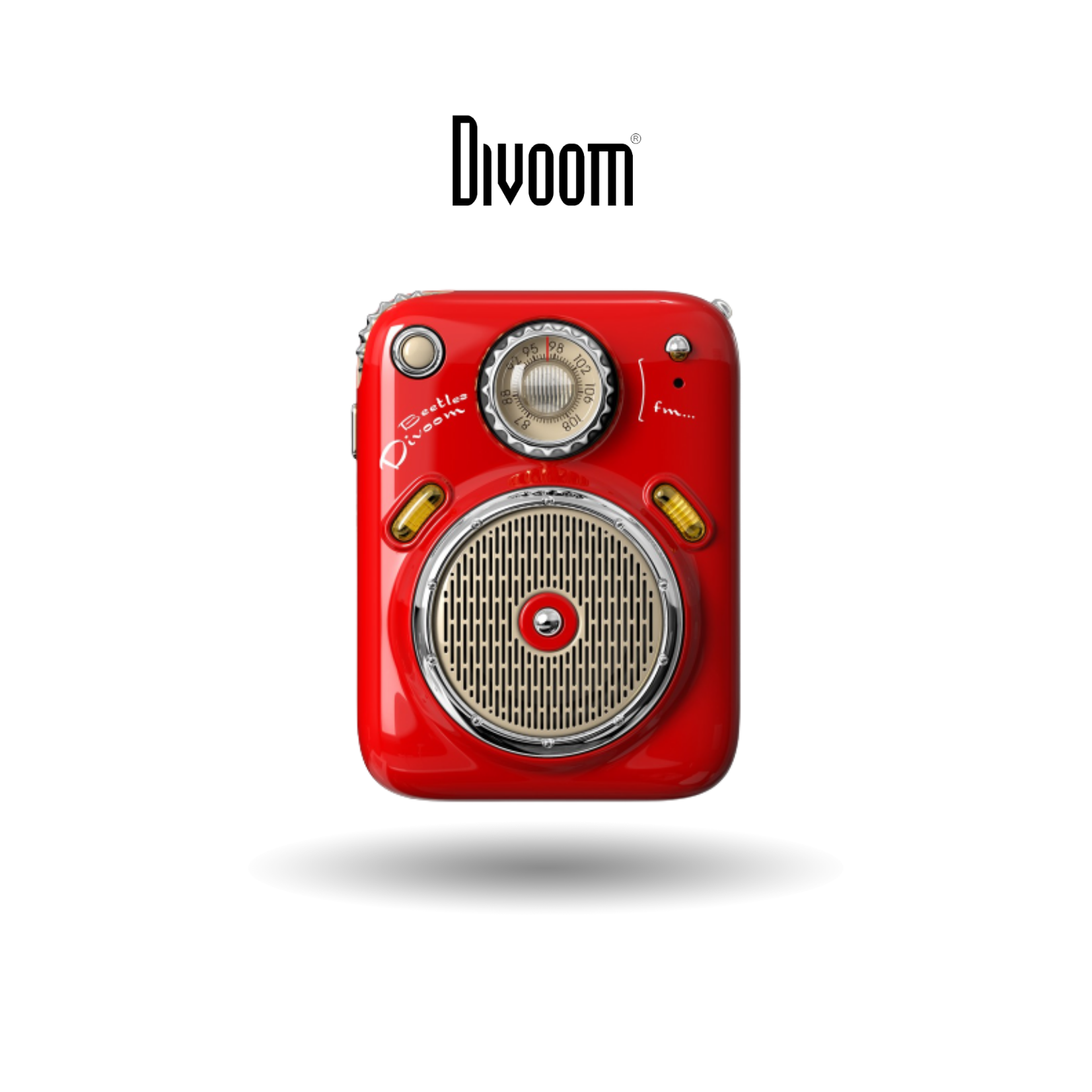 Divoom Beetles-FM | 8 Hours Play Time | Radio FM, TF card, FM, Bluetooth | Enhanced Bass Sound