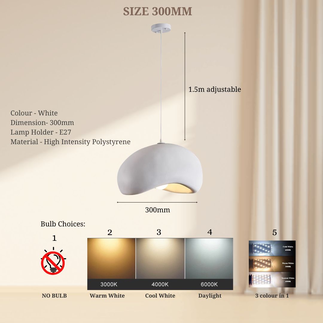 Japanese Style Modern Pendant Light Chandelier Wabi Sabi Style Lampu Gantung Kitchen Island Lampu Siling Hanging Lamp IKEA Bird Nest Shape Kitchen Island Hallway Restaurant Decorative Lighting lampu dining room