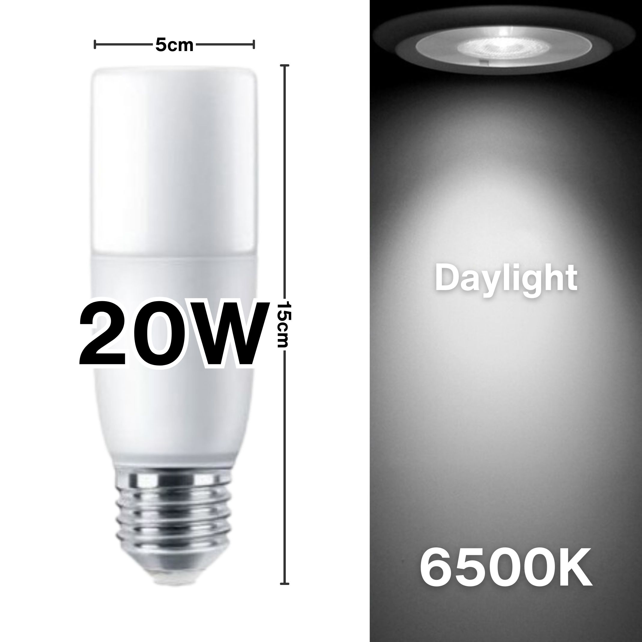PRODIY LED Buld 3000K Warm Light 4000K Cool Light 6500K Daylight Effect Light Bulb 5W / 10W / 15W / 20W Energy Saving