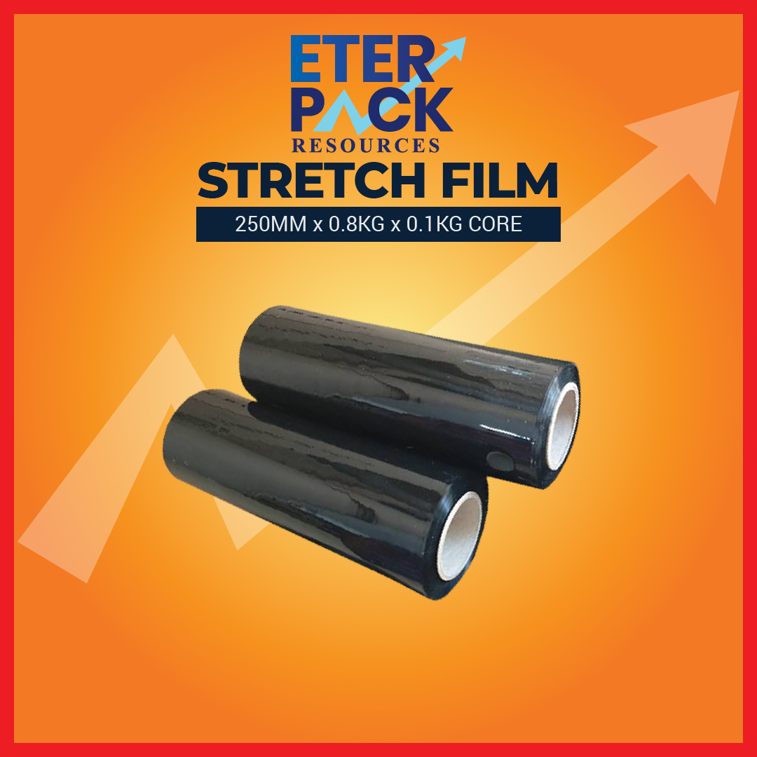 Stretch Film Wrapping 250mm x 0.8kg x 0.1kg core