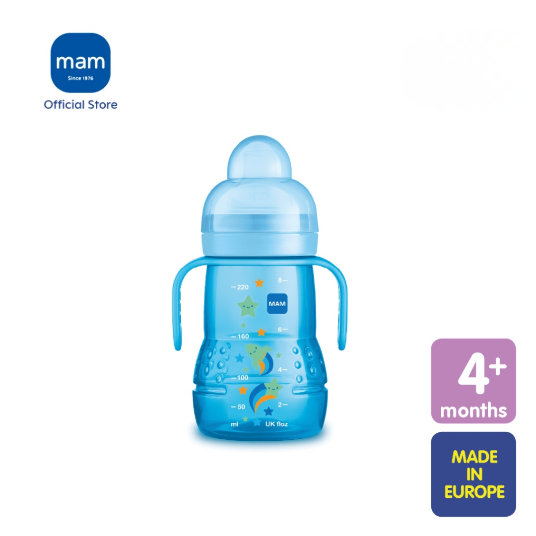 MAM Trainer+ (220ml) Baby Cup Suitable from 4+ Months Trainer Cup for Independent Drinking