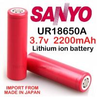 ORIGINAL sanyo UR18650 A 18650 2200mAh 3.7V Li ion Lithium ion High capacity energy japan Rechargeable Battery flat top for repair upgrade laptop new DIY