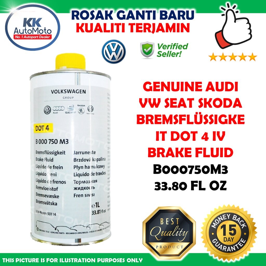 Genuine DOT4 Audi VW Seat Skoda BremsflüssigkeIT DOT 4 IV Brake Fluid ...