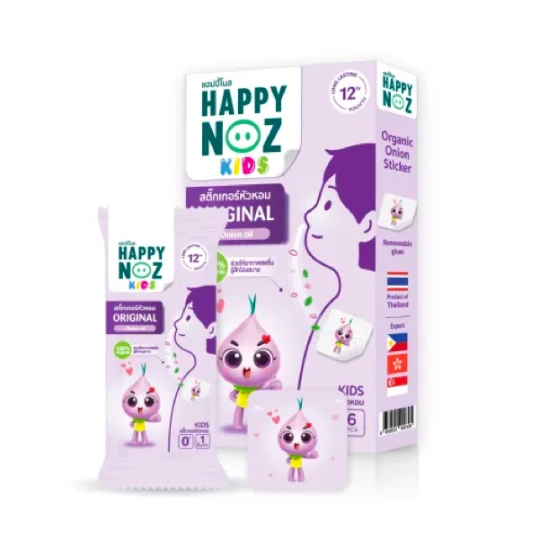 【SHIP WITHIN 24 HRS 】Happy Noz Organic Onion Sticker nasal congestion flu sensitive nose anti allergy nasal refresher