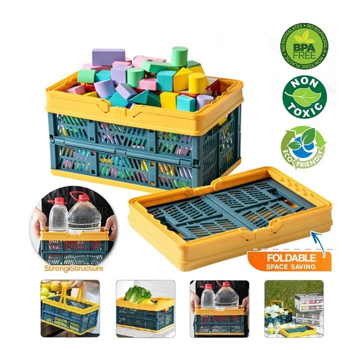 HAIRperone Storage Basket Folding Storage Box Household Food Basket Ikea Finishing Shopping Baskets Bakul Simpanan