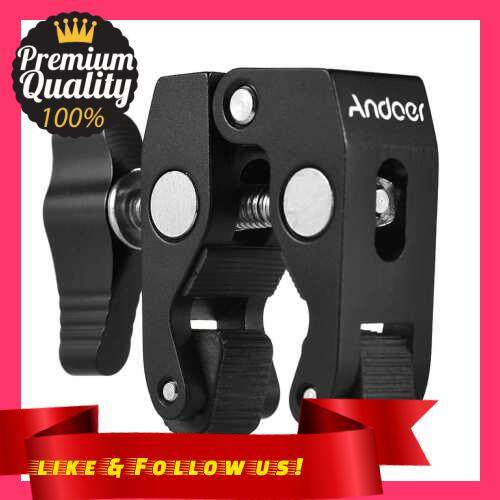People\'s Choice Andoer Crab Pliers Clip Super Clamp with 1/4 inch & 3/8 Inch Screw Hole (Black)