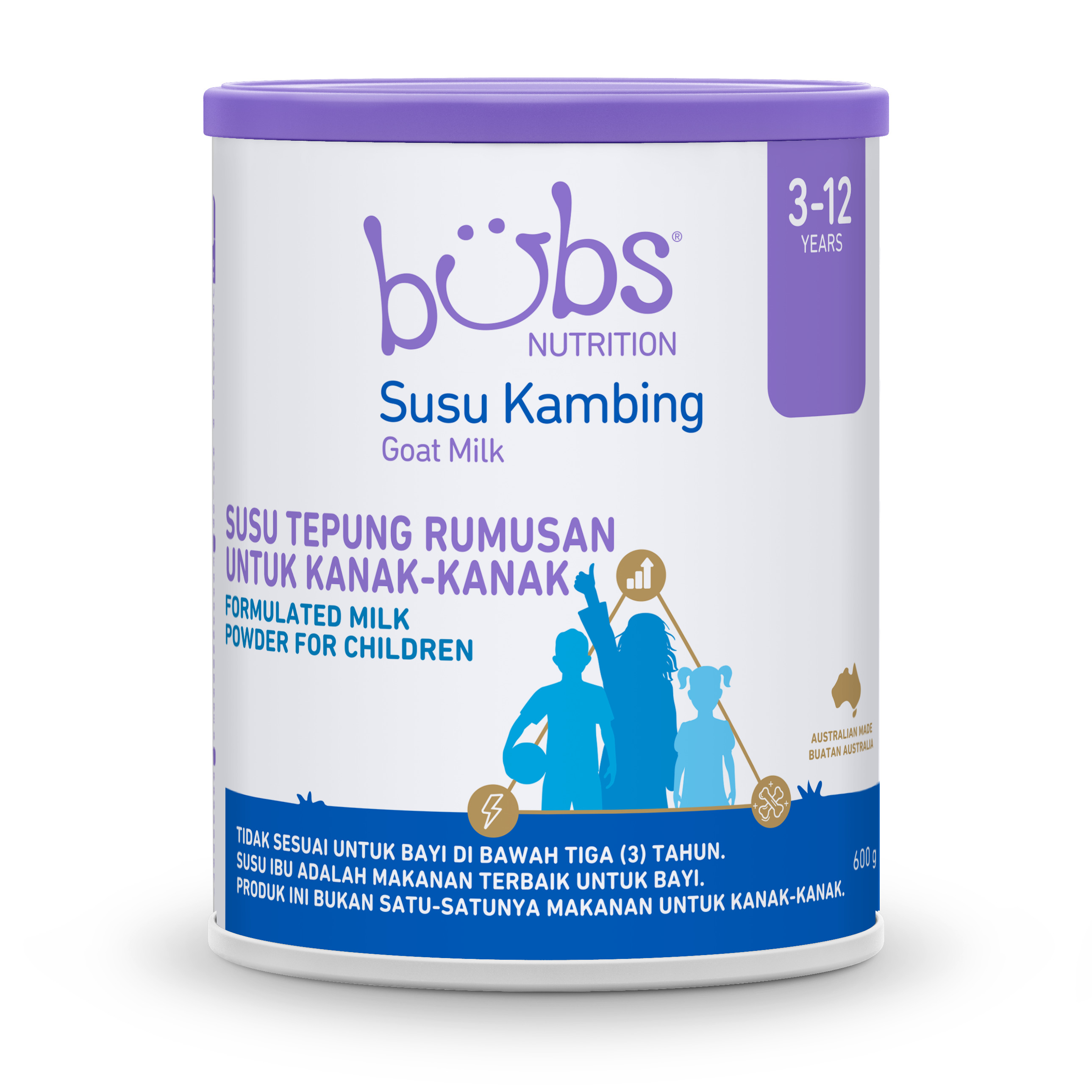 BUBS ADV PLUS+ GOAT INFANT FORMULA STAGE 1/2/3/4 800G