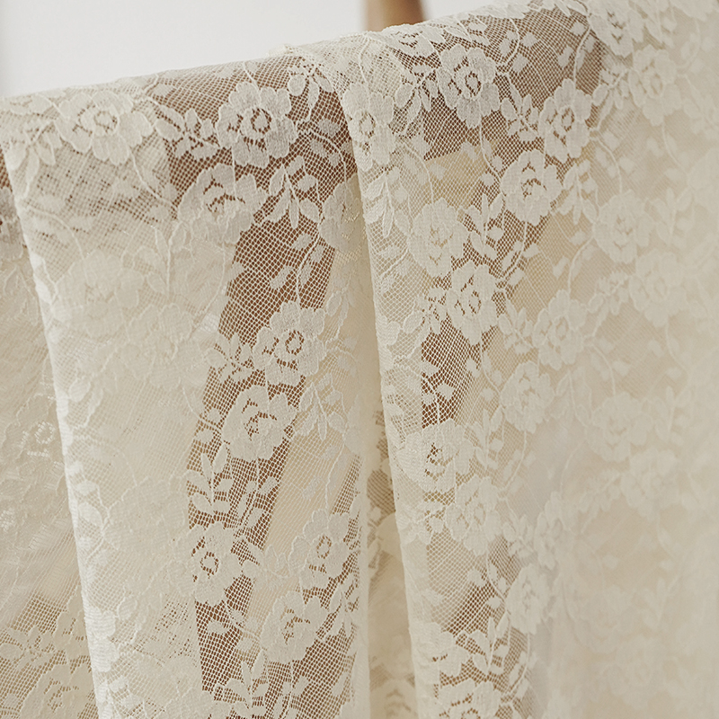 Fashionable Floral Elastic Lace Fabric Comfortable For Making Inner Clothes 45x140cm/Piece TJ0176