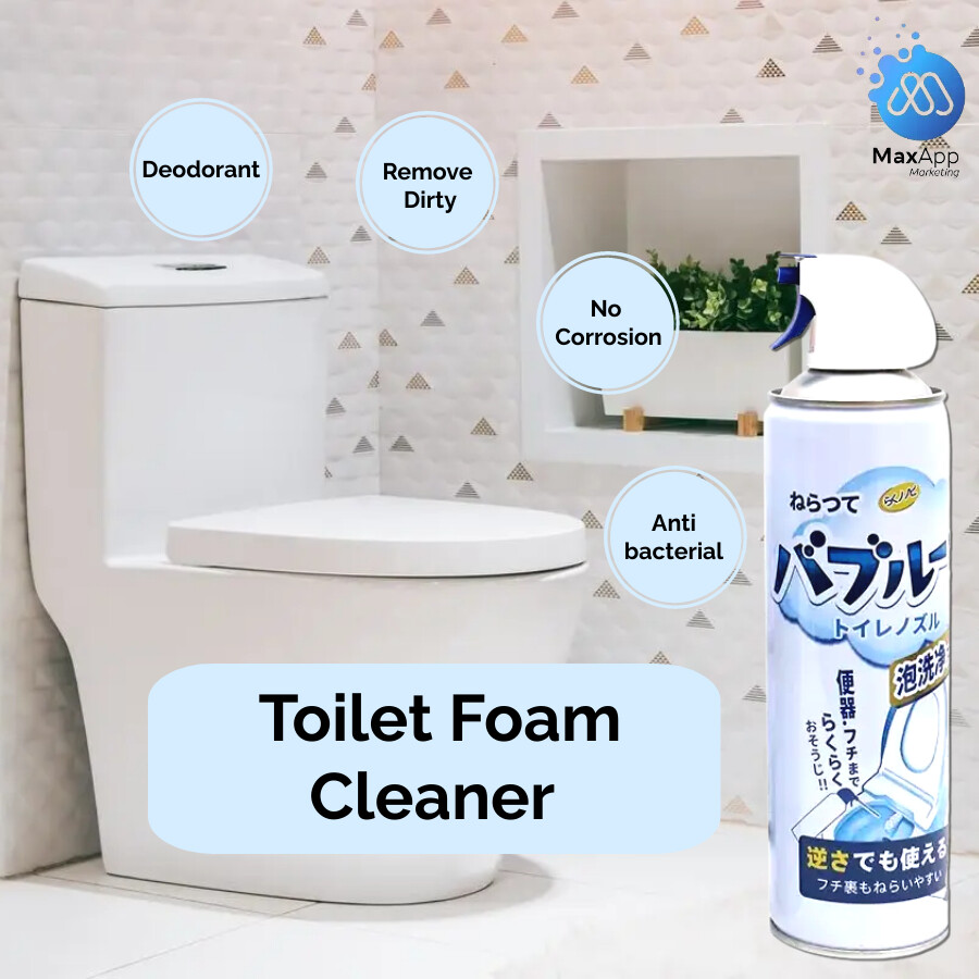 Toilet Foam Cleaner 500ml Multipurpose Foaming Cleaner Pembersih Berbuih Tandas Serbaguna 多功能泡沫清洁剂