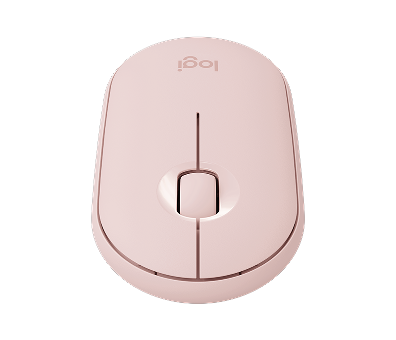 Logitech M350  Wireless Mouse PEBBLE 1000dpi 18months battery life Bluetooth (910-005601) ROSE 