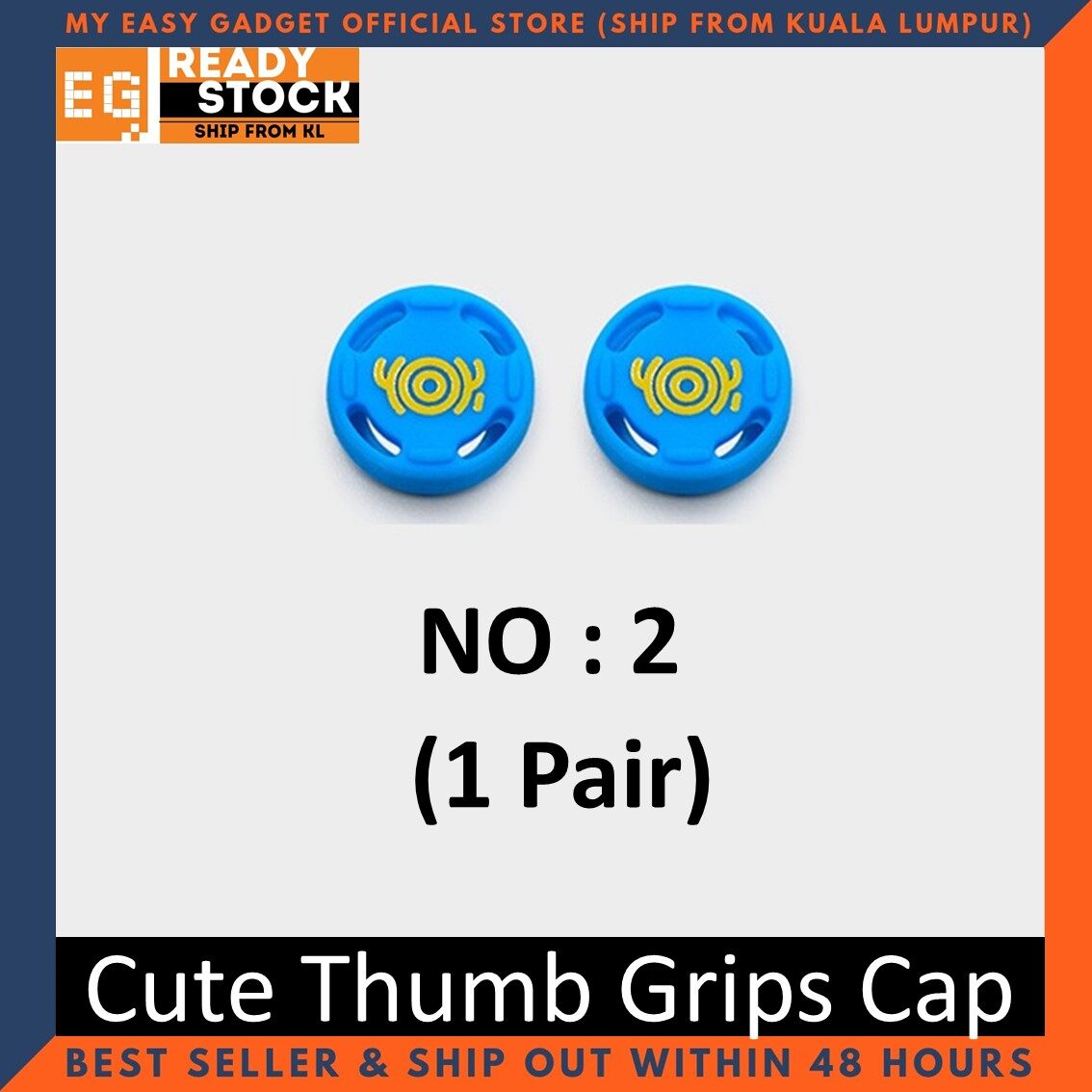 Nintendo Switch Thump Grip Cute Mario Pikachu Splatoon Silicone Analog Thumb Grips Cap for Joy-con 1 Pair
