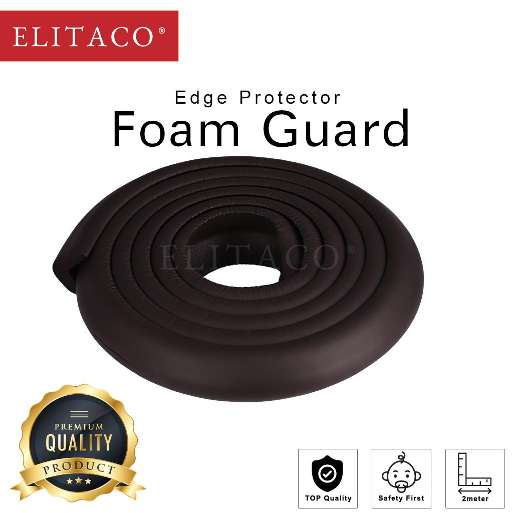 【ELITACO】2M Baby Edge 24mm Corner Edge Protective Pads Child Foam Guard Edge Baby Child Proofing Foam Set and Safe for Table Fireplace Countertop