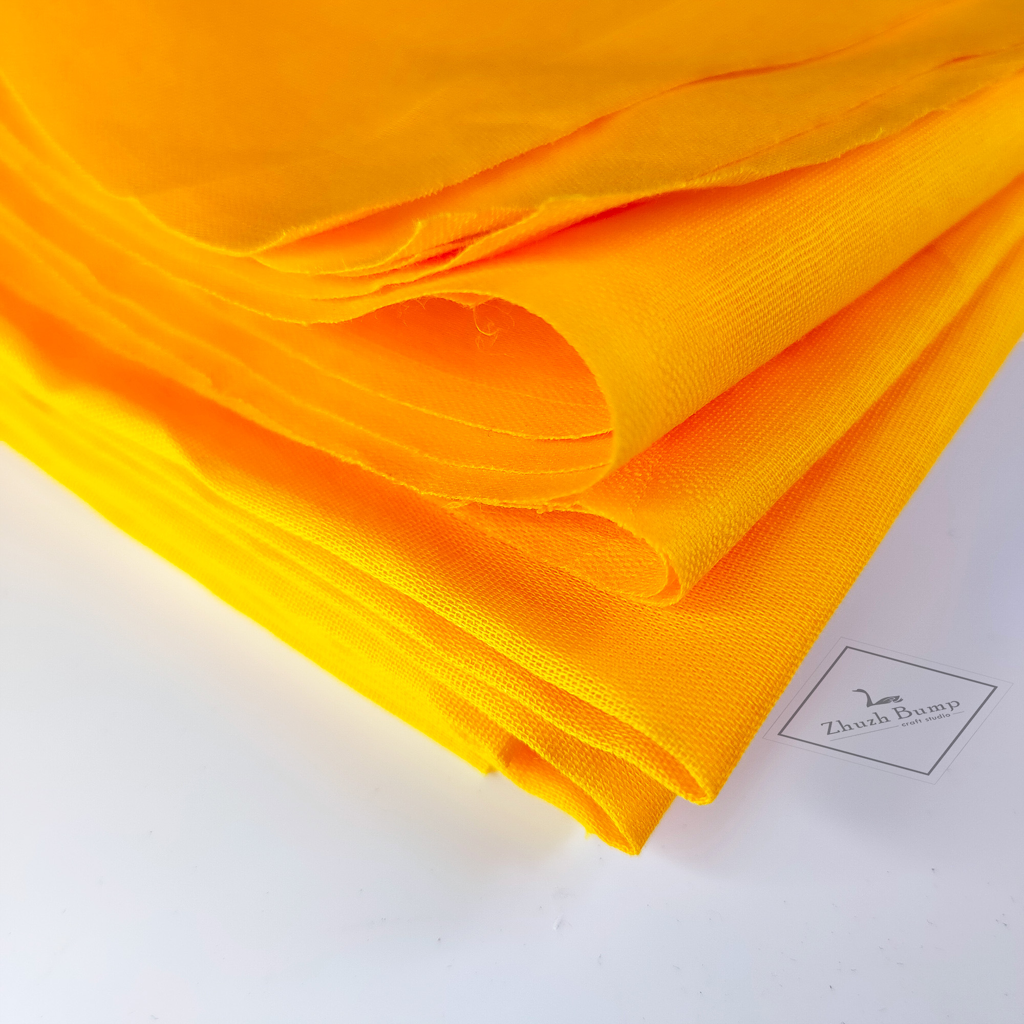 Cotton Fabric Cloth 31 inch 36 inch Plain Yellow (by yard/by meter)