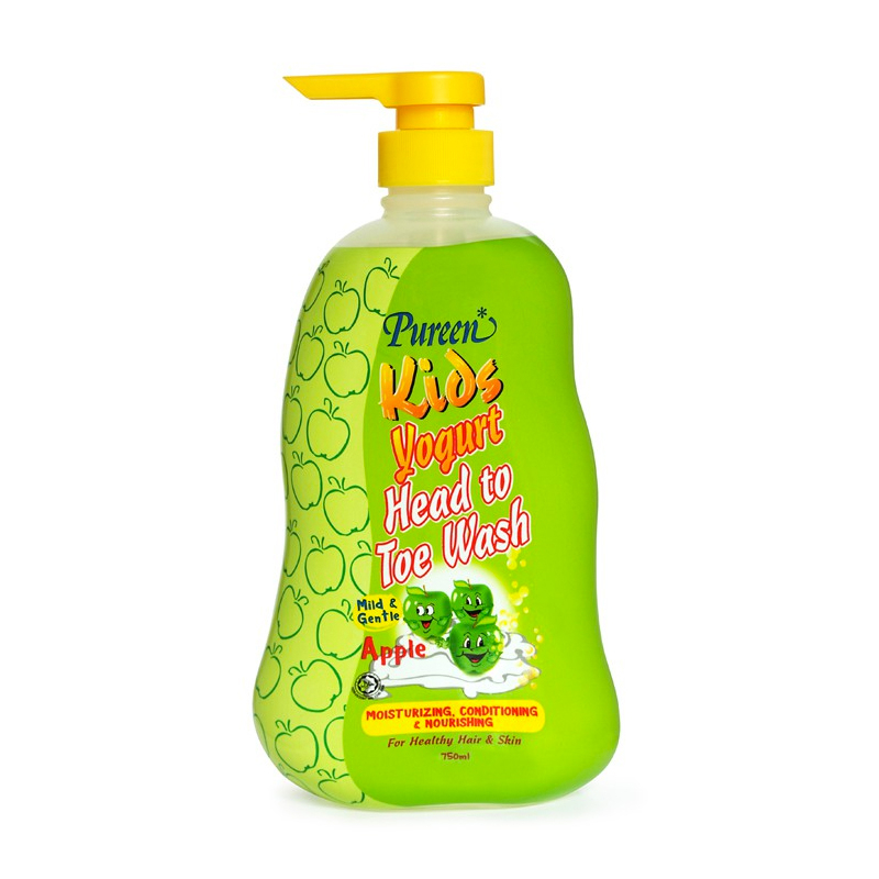 Pureen Kid Yogurt Head To Toe Wash 150ml 750ml For Healthy Hair Skin Mild Gentle Moisturizing Conditioning Nourishing