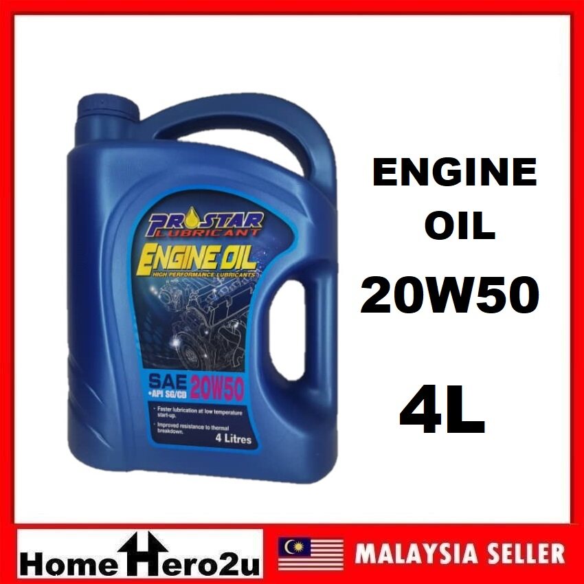 Prostar Lubricant Engine Oil Enjin Minyak SAE 20W50 API SG/CD 4L