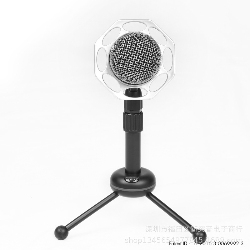 《Miss you electronic》 yanmai Pitch Y20 Microphone cho máy tính để bàn máy tính Màu đen đặt Mic thu âm máy tính với Micro bài hát k