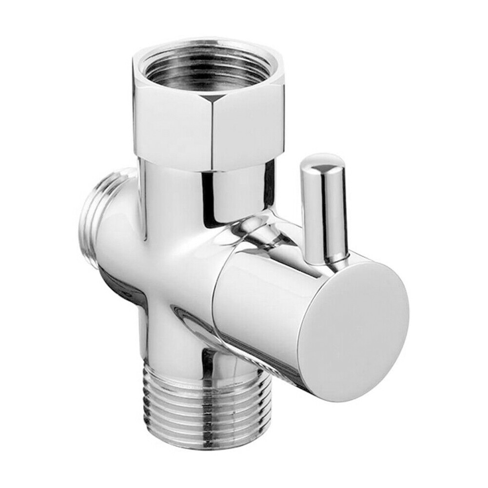 [[HOT DFJHFGLKXZG 639]] 3-Way Diverter Valve Garden Home 0.6-1.5mpa Kitchen 1pcs Mixer Tap 4-points Shower Head Angle Valve T-Adapter Bath