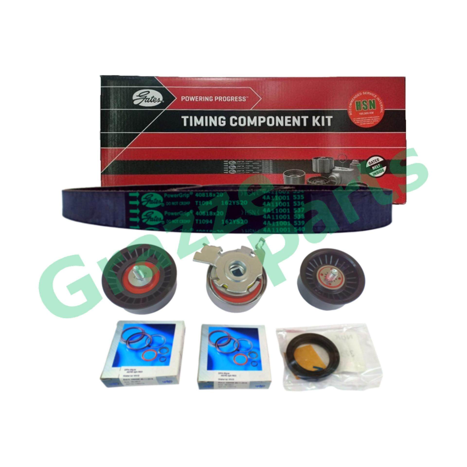 GATES Timing Belt Kit Set for Chevrolet Nabira 1.8, Opel Zafira 162S8M20