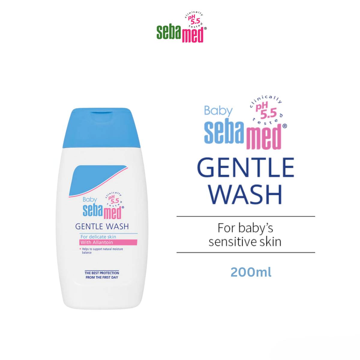 Sebamed Baby Gentle Wash With Allantoin (200ml / 400ml / 1000ml)