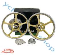 KAWASAKI AR125 AR 125 SPORT RIM CAST WHEEL RED / GREEN / BLACK / GOLD (ENKEI) 140 x 185 x 18