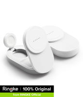 Ringke Qi2.2 25W Qi2 3 in 1 Wireless MagSafe Compatible Charger Foldable Charging Stand for iPhone Samsung Apple Watch Galaxy Watch AirPods Galaxy Buds