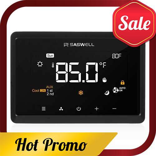Wifi Programmable Thermostat with 4in Touchscreen Compatible with Alexa Google Home Stages Up to 3H/2C 2H/1C Heat Pump With Humidifier/Dehumidifier Control (Standard)