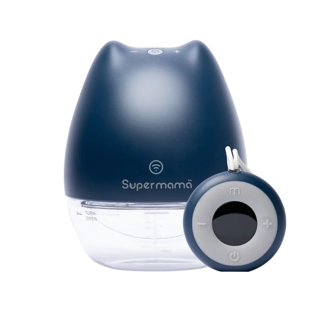 Supermama Lab Air Plus Wearable Breast Pump with Remote | Hands-free | Electric Pump