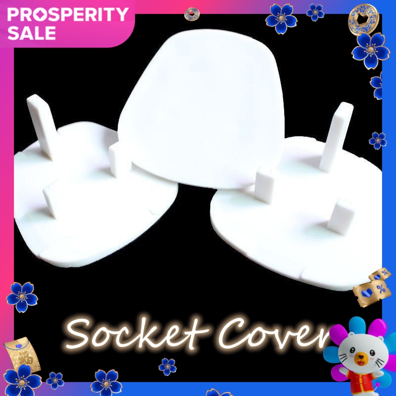 (1 PC) Socket Cover Childproof 3 Pin Plug Protector Baby Kid Children Safety Power Electric Protection Cap Anti Shock