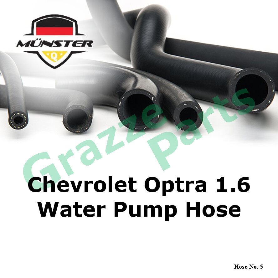 Mnster Radiator Water Pump Coolant Rubber Hose (No. 5) for Chevrolet Optra 1.6 Daewoo Lacetti