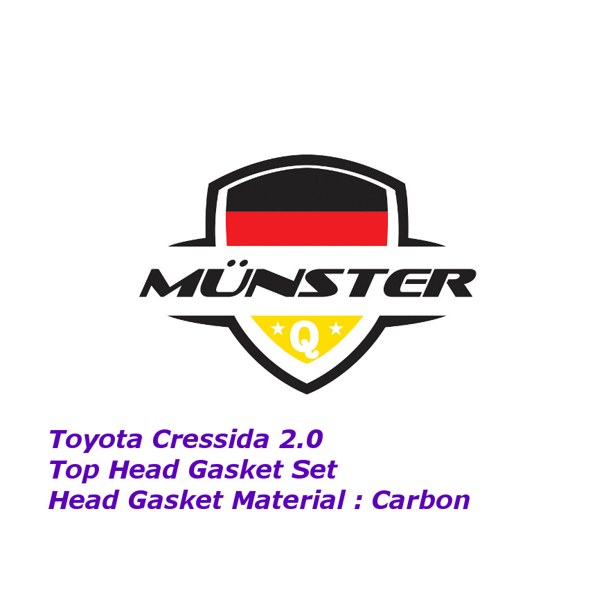 Mnster Head Top Gasket Set 04112-70010 for Toyota Cressida 2.0 24V TC DOHC 1G-GE 1G-GZE (Carbon)