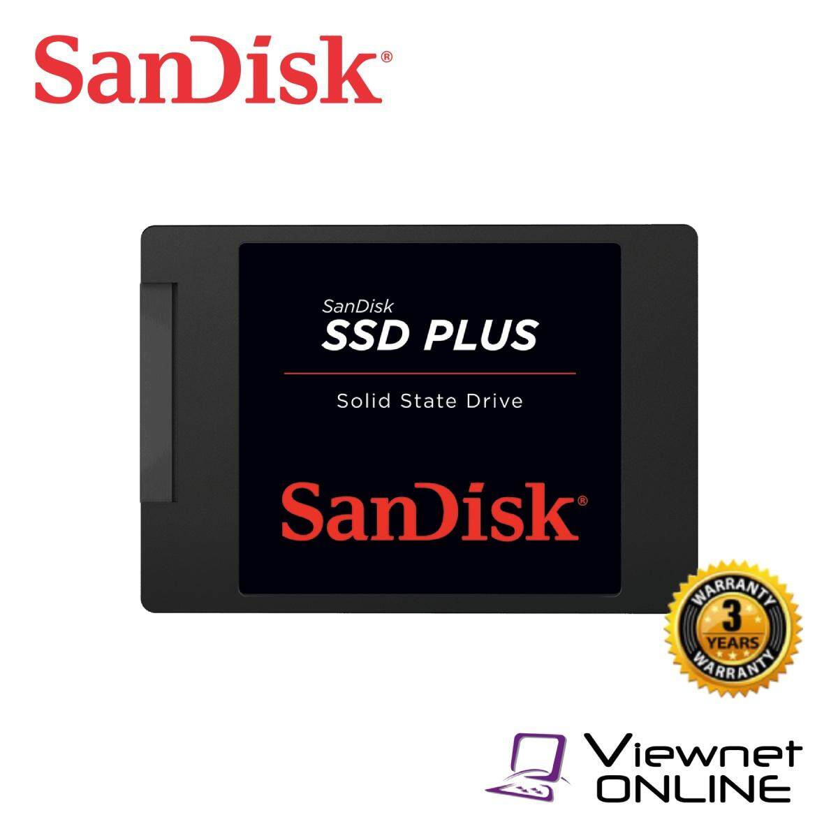 SanDisk SSD Plus SATA III 120GB/240GB/480GB/1TB (6 Gb/s) Internal Solid State Drive (up to 535MB/s) -1TB