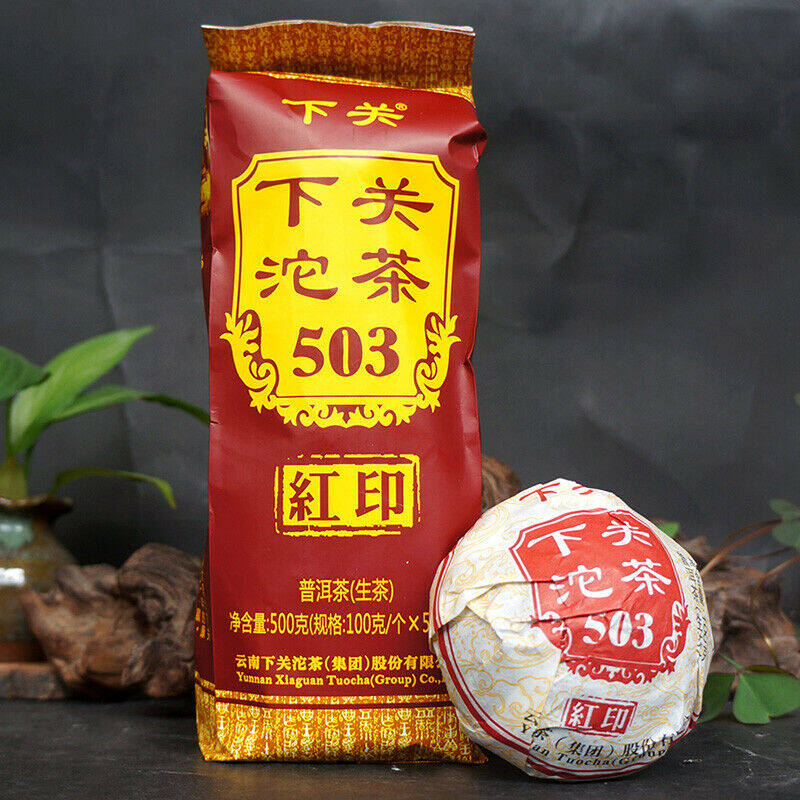 Classic Red Label 503 * 2018 Xiaguan Pu-erh Tuo Cha Tea Raw Shen Puer Tuocha ราคา 1,217 บาท*ส่งฟรี