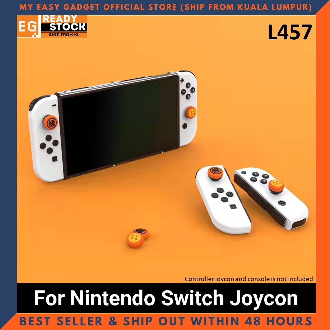 PS5 / Nintendo Switch Pro Dragon Ball Design Analog Cap Joycon Joystick Cover Controller Thumb Stick Grip Case L457 L573