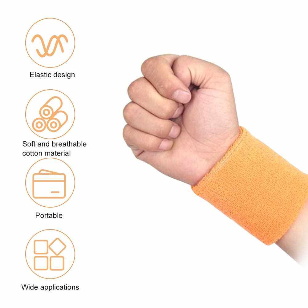 People's Choice Wrist Support Sportive Wrist Band Brace Wrist Wrap for Adults Sport Outdoor Activities Portable (White)