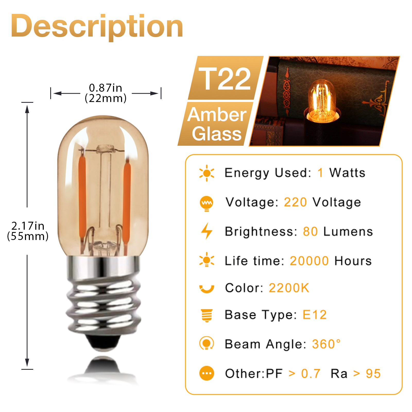 Led Filament Bulb C7 T22 T16 C22T G40 Mini Tubular Night Lamp 1W E12 E14 Base Candel Light Bulb