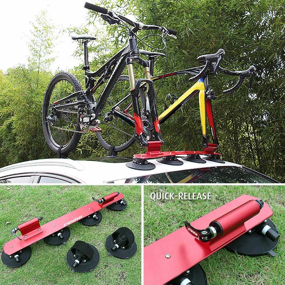 Bike Suction Roof Rack for Car Roof Top Sucker Quick Release Aluminum