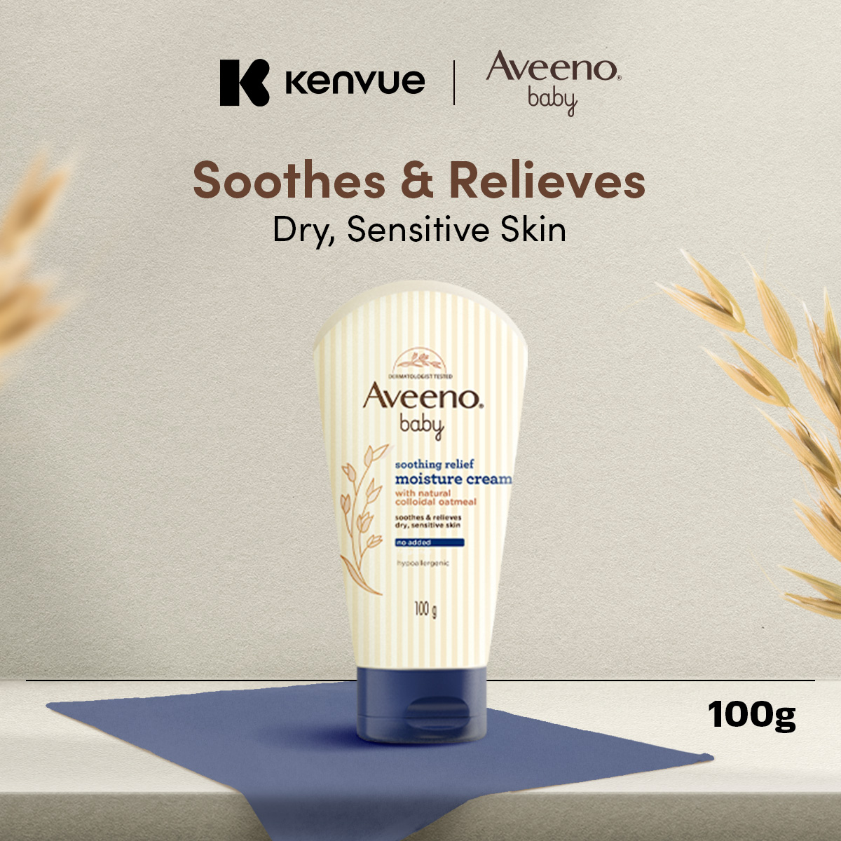 Aveeno Baby Soothing Relief Moisturizing Cream 100g