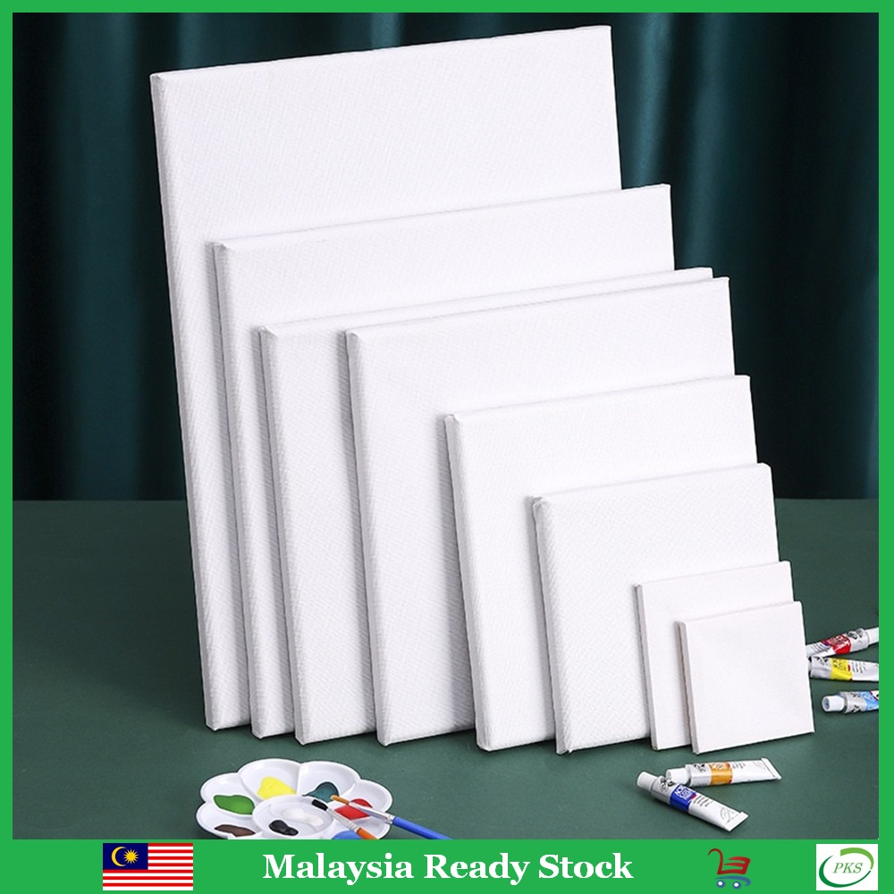 Mini Canvas Stretched Plain Blank Canvas Board Acrylic Painting Canvas Frame 油画画框框板油画布