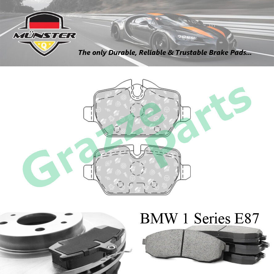 Münster Disc Brake Pad Rear BMW 1 Series E87 120i 3.0 03'-11' N46B20B N46B20A 3 Series E90 320i 2.0