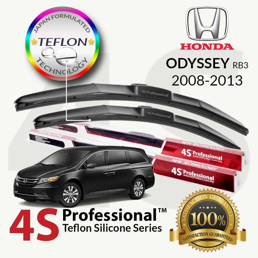 4S Professional Extreme Silica Series II Wiper Silicone Blades Honda Stream / Odyssey / Freed / Elysion (MPV) (1 pair) 2 Years Warranty