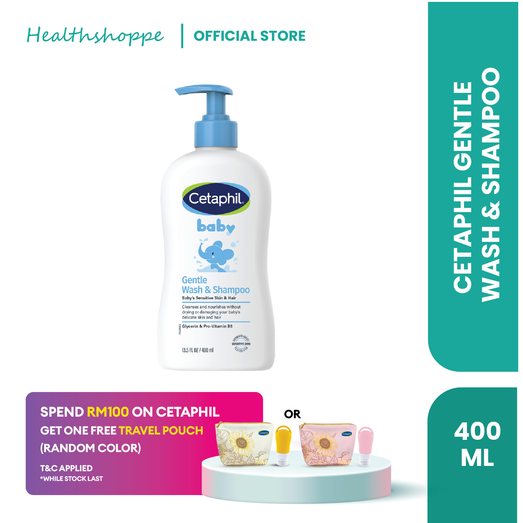 Cetaphil Baby Calendula Gentle Wash & Shampoo 400ml