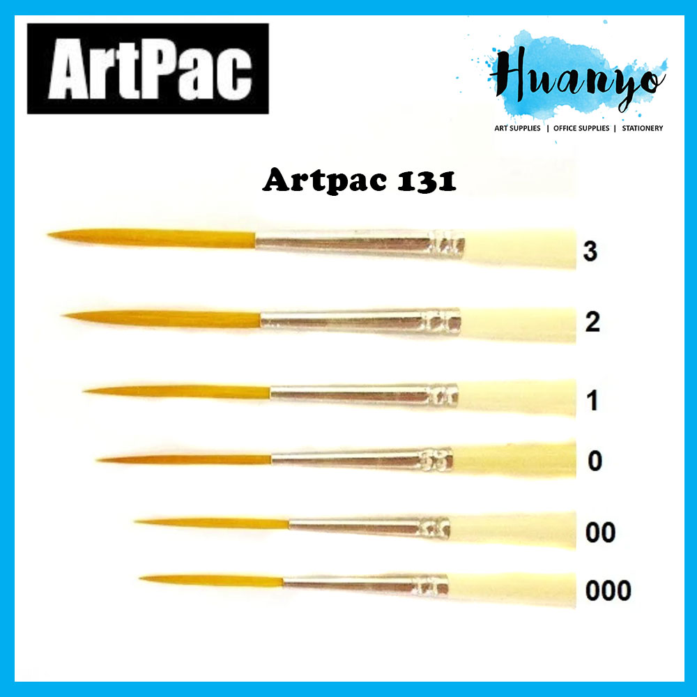 Artpac Lettering Fine Detail Nylon Artist Brush 131 (NO.000000 1 23) [Per Pcs]
