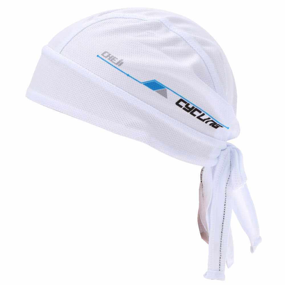 Outdoor Sports Bicycle Breathable Hat Quick-dry Bike Cycling Headscarf Pirate Scarf Headband (White)