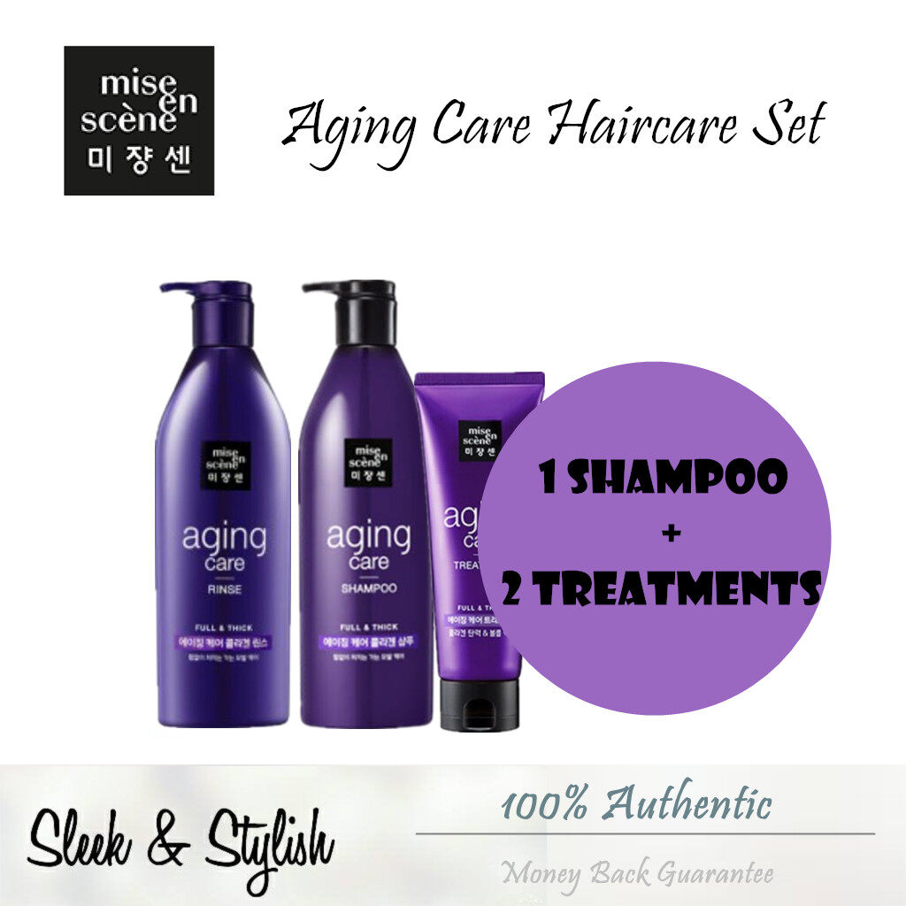 Mise En Sceneaging Care Haircare Shampoo Rinse Treatment Set