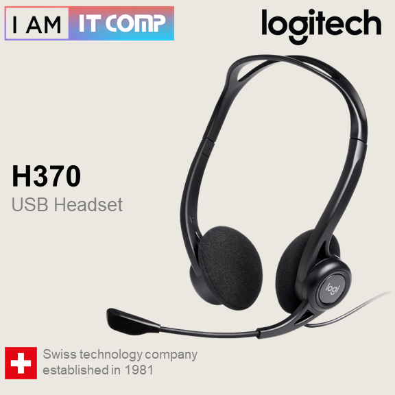 Logitech H370 USB Computer Headset / Wired Headphone ( 981-000710 )