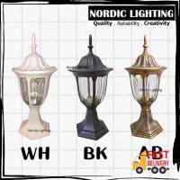 Lampu Pagar Antique Brass / Black / White Outdoor Gate Light E27 Holder Outdoor Pillar Lighting Nordic Lighting Best Seller Modern Style Outdoor Gate Lamp Outdoor Lighting (PT304)