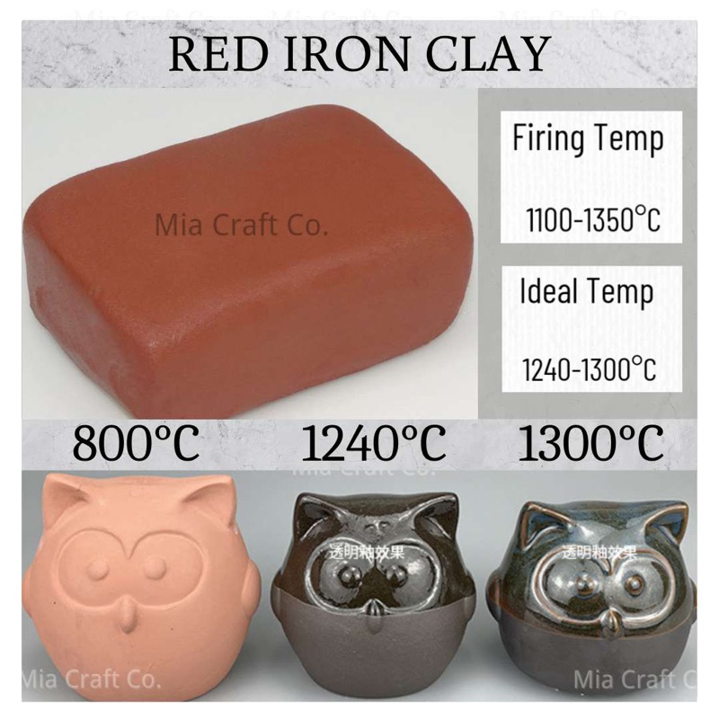 Pottery Clay Modelling Clay Non Firing Self-Hardening Clay / Tanah liat for Ceramic 500g