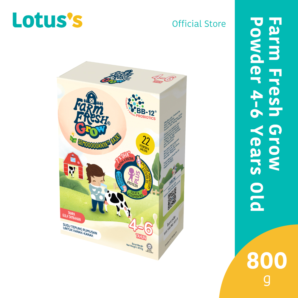 Farm Fresh Grow Powder 4-6 Years Old 800g