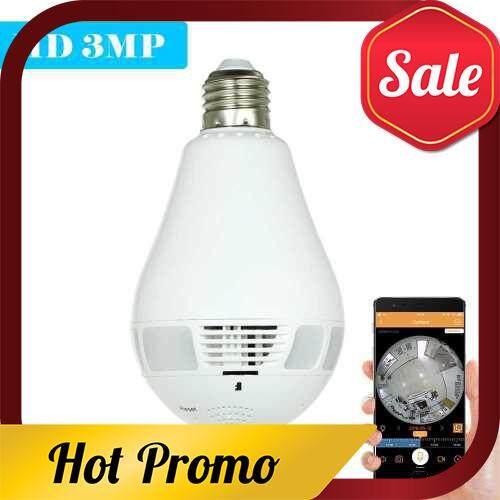 3MP HD Wireless Wifi VR Light Bulb IP Camera (Standard)